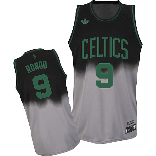  NBA Boston Celtics 9 Rajon Rondo Fadeaway Fashion Swingman Jersey